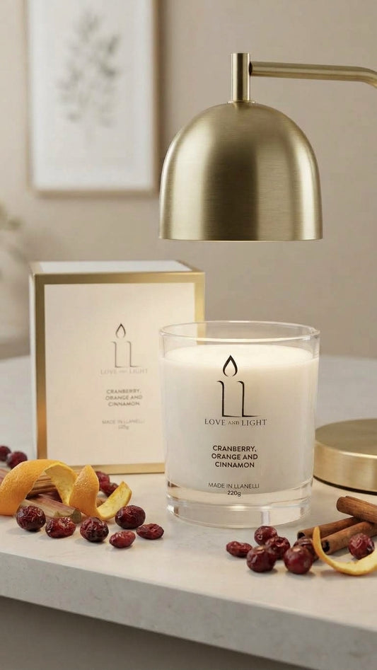 Cranberry, Orange & Cinnamon - Wickless Candle -220g