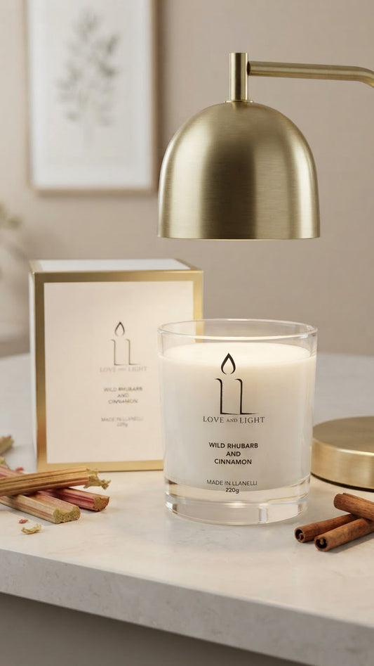 Wild Rhubarb & Cinnamon - Wickless Candle - 220g